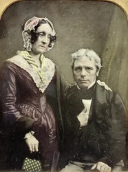 Michael und Sarah Faraday, 1840er-50er Jahre (Daguerreotypie)